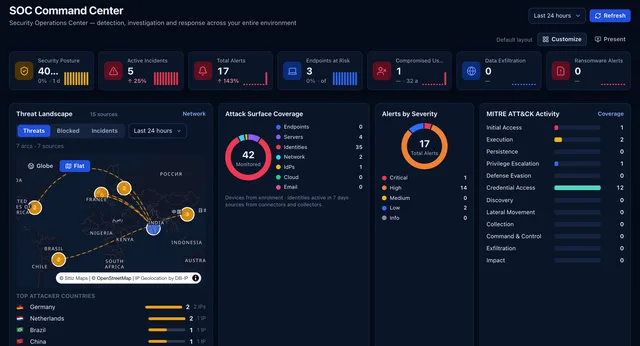TotalHeal — SOC Command Center (console)